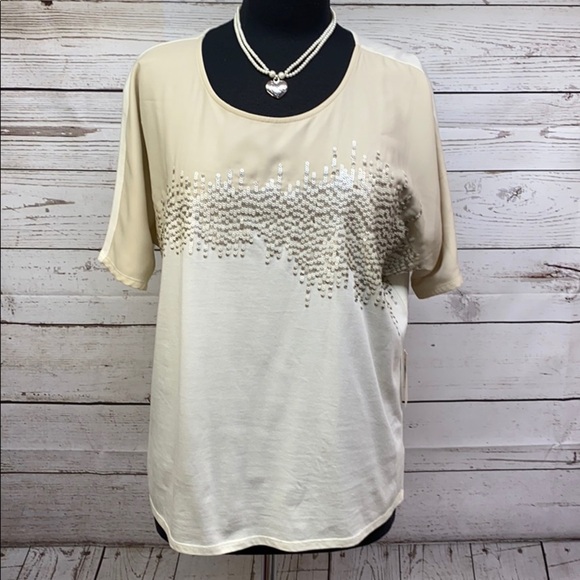 Coldwater Creek Ombré Sequins Blouse - Picture 6 of 6